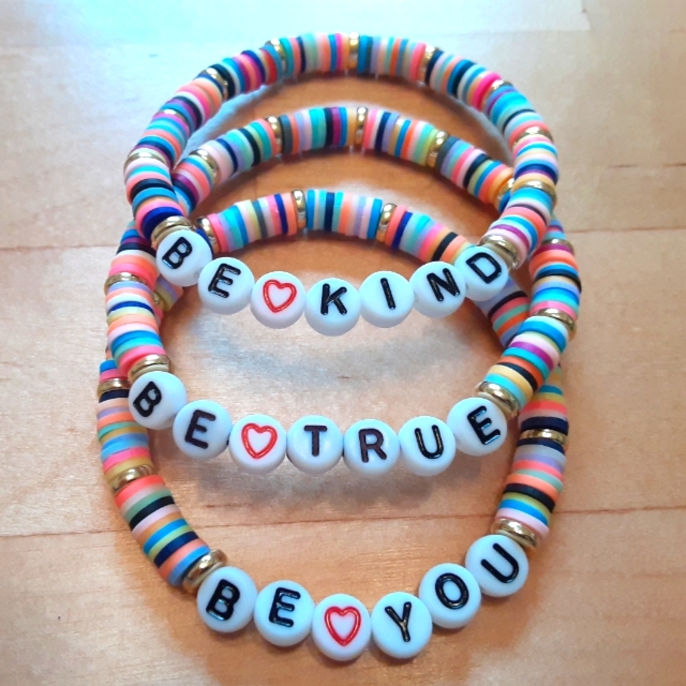 SET OF 3 Heishi Stretch Bracelets